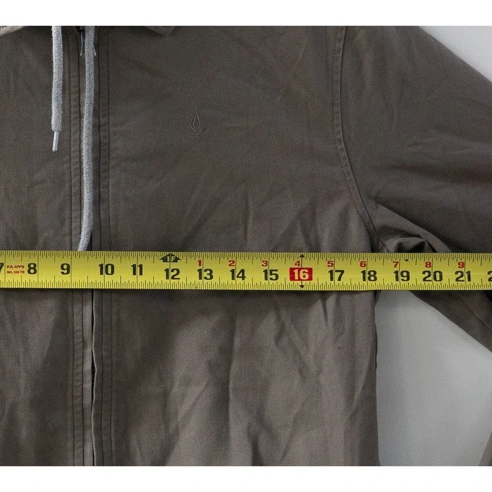 Volcom Rexton Men's Jacket Zip‎ Up Hoodie Grey Size S